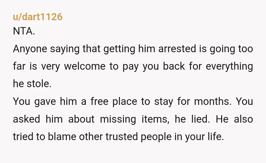 Some friends think I’m an AH Glad tht they volunteer to take this guy in next time, and have their stuff stolen. NTA