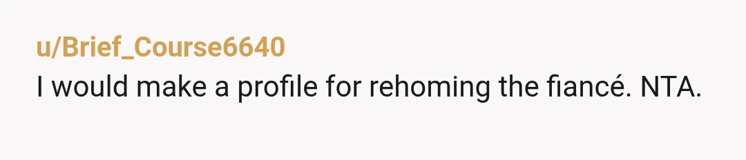 u/Ornery-Movie-1689
He just showed you his true colors. He evidently is not a pet person.
