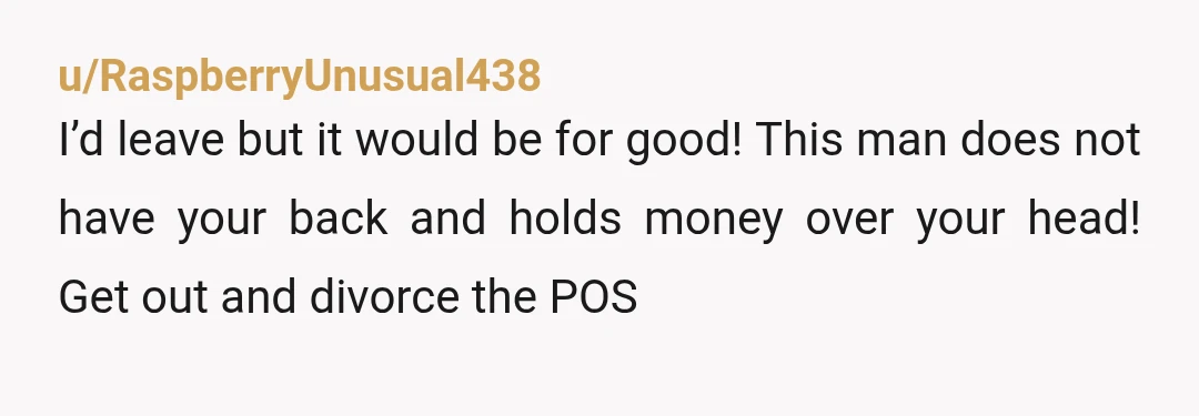 u/Straight_Coconut_317 You do not have to allow anyone into your home against your wishes. This is a hill to die on. Why do you tolerate this? Do you think so...