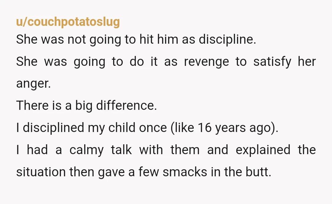 u/funnybenno NTA. You were defending your child from an abuser. Your mum has shown that a vase is more important to her than your child's well-being, don't ever leave your...