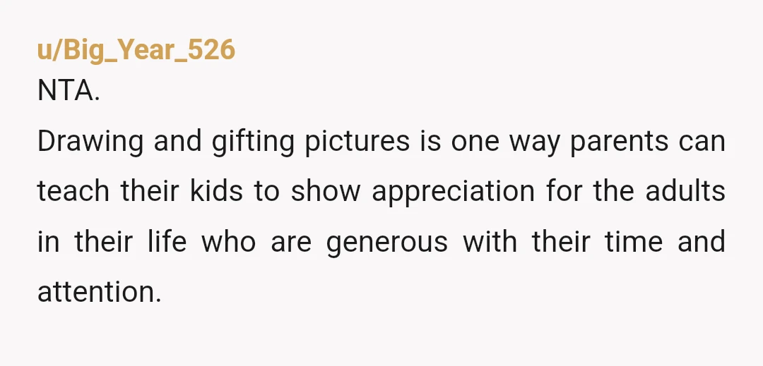 u/spaghettifiasco Teaching a child that art is only worth doing if you can make money from it and your top priority should be maximizing profits. That's great parenting. Bobby's going...