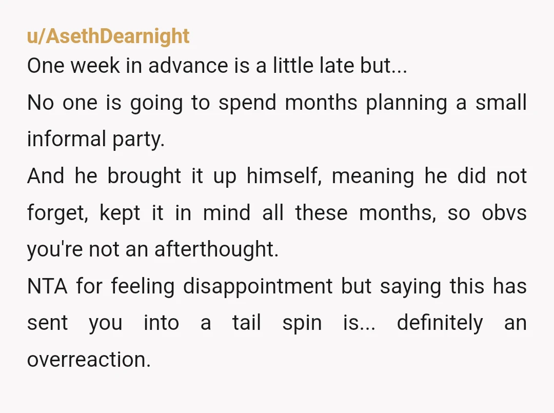 u/wolfminer3
50 is going to be equally disappointing if you are still with this guy.