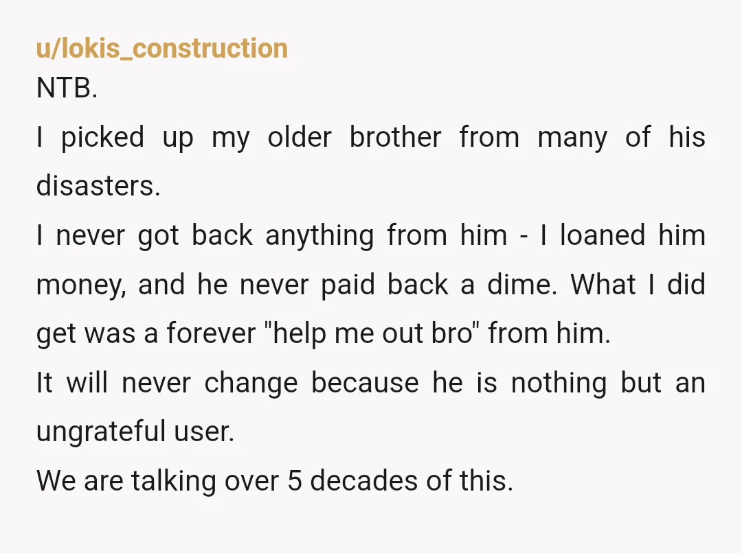 u/Kn0wMan NTB, I wouldn’t really be able to maintain contact in your position. Someone who treats me or people are care about is no longer a person to me, much...