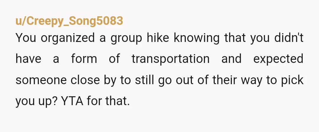 u/Aileen_Steele11
NTA. Asking a friend for a ride is so normal, not about “ how much you make”.