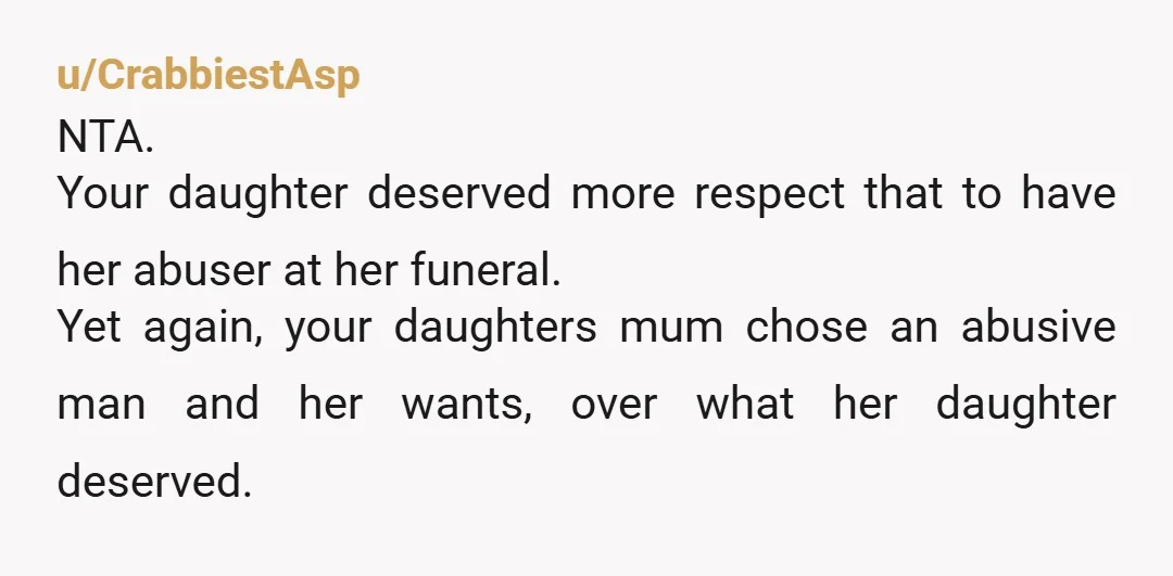 u/Ok-Comfortable-5594 NTA. And honestly if you’d stay partners with your child’s abuser rather than ensure that they are kept away from children forever, that makes you worse than TA.