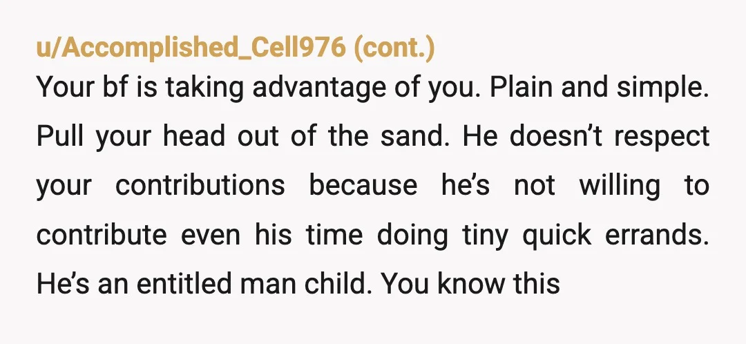 u/Mytweezer
If he cares, then he'll care how you feel about this. Tell him and find out.