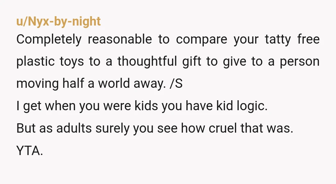 u/darkfire82
Esh but you're worse you weren't punishing your sister but her friend.
