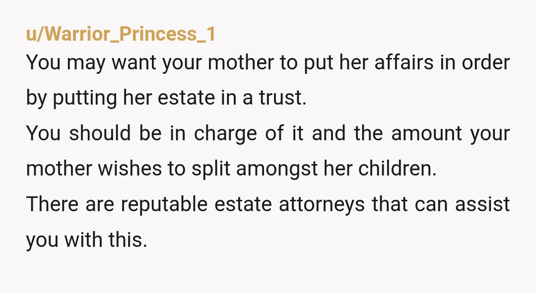 u/imollyq Do not give her one penny, and do not offer to move out again. Simply tell her, I handle my finances, and you need to handle yours. How was...