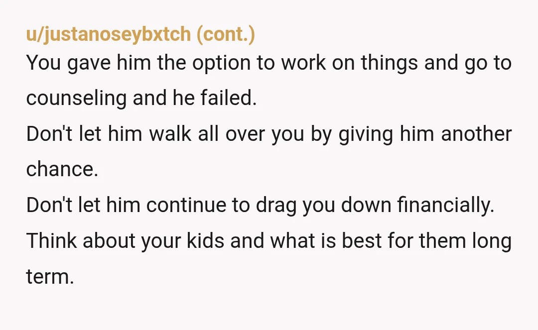 u/No_Hope413 Contact your local women's shelters, this is abuse. He is financially abusing you, and him cheating while you were pregnant could have killed or seriously harmed you and the...