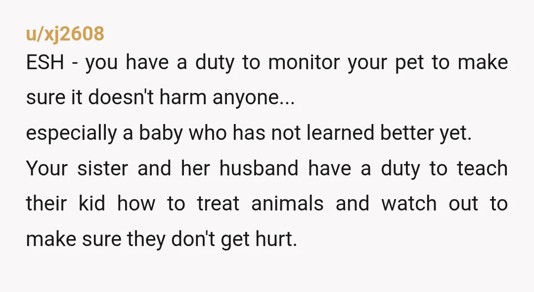 u/SuspiciousCod1090 ESH. You have allowed your cat to be mistreated by a child that doesn't know better. Your sister has as well and is not protecting the child. None of...