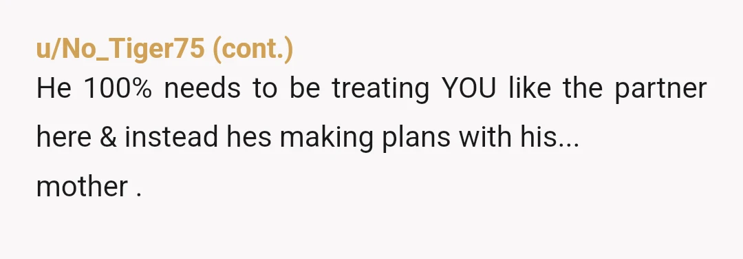 u/Significant_Flan8057 He already offered his mom the room, without consulting you, pretending that he doesn’t wanna do it, but he’s gonna check with you? Which means he already told his...