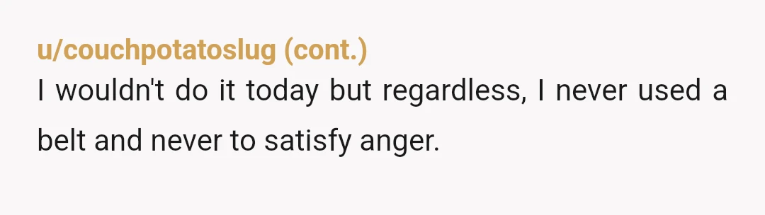 u/Scrappyl77
Not allowing your child to be beaten is always ok. NTA.