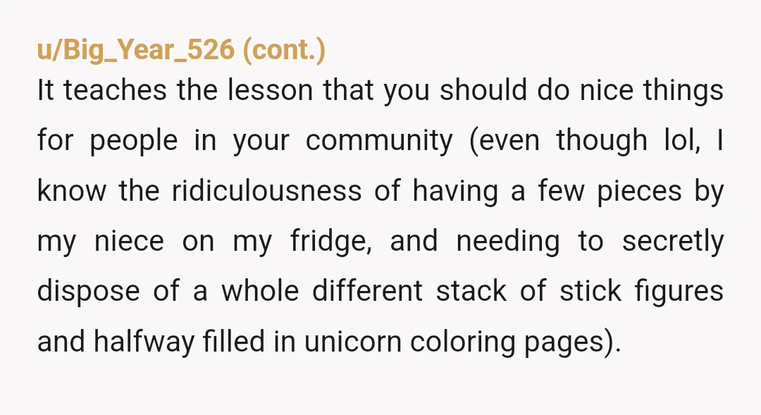 u/ilikesalad
NTA - I agree, the mom is sending the wrong message. Kid is going to grow up entitled.