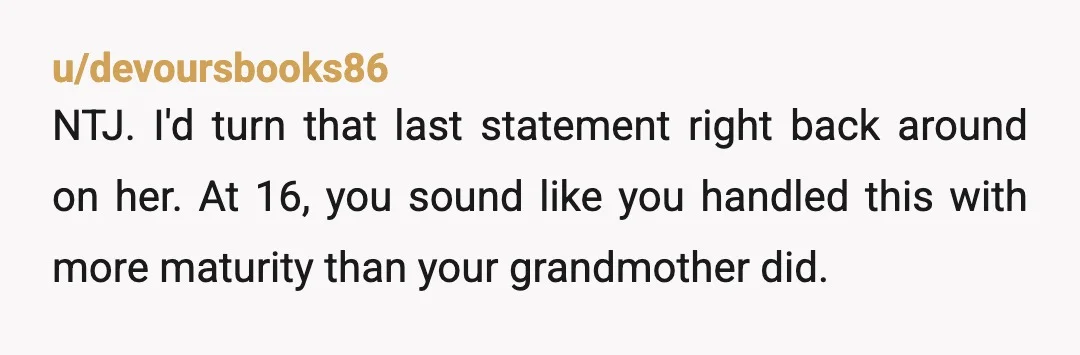 u/The1Bonesaw
_"Please don't,"_ is the proper reply to her saying she would never come again. Either that or, _"Thank you"._