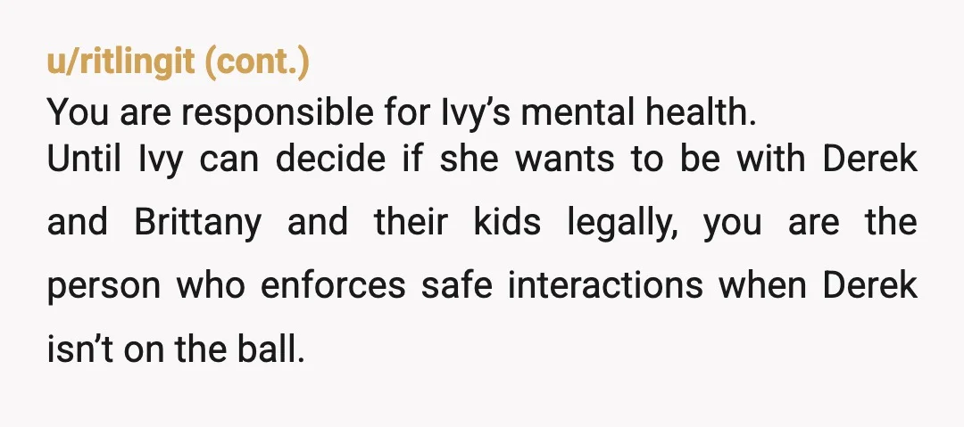 u/Plenty_Scarcity_2275 Nta. And how does this work with custody arrangements. I would be filing paperwork. F that b. It’s going to get way worse for your daugbter once that baby...