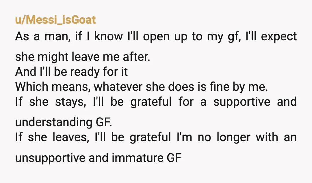 u/negawattsyke
Life of men ðŸ«
It's ok bro , it's actually good that she broke up, now you can choose the one who deserves you