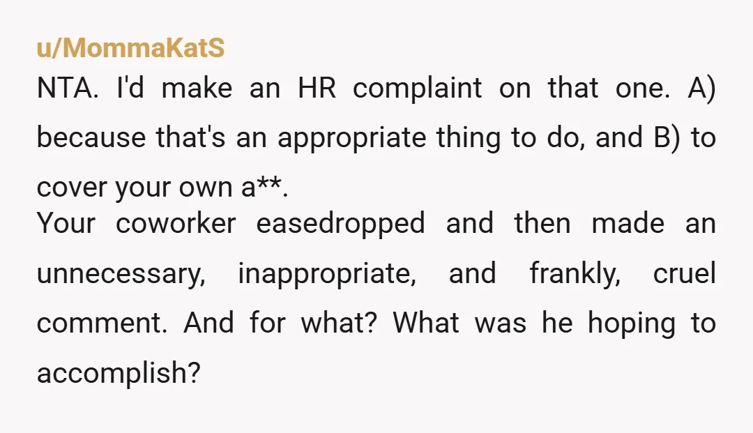 u/Civil-Kitchen5978
NTA
He doesn’t need his mommy going to the hospital with him but he ran and told the boss on you.
Yeah very mature \eyeroll\