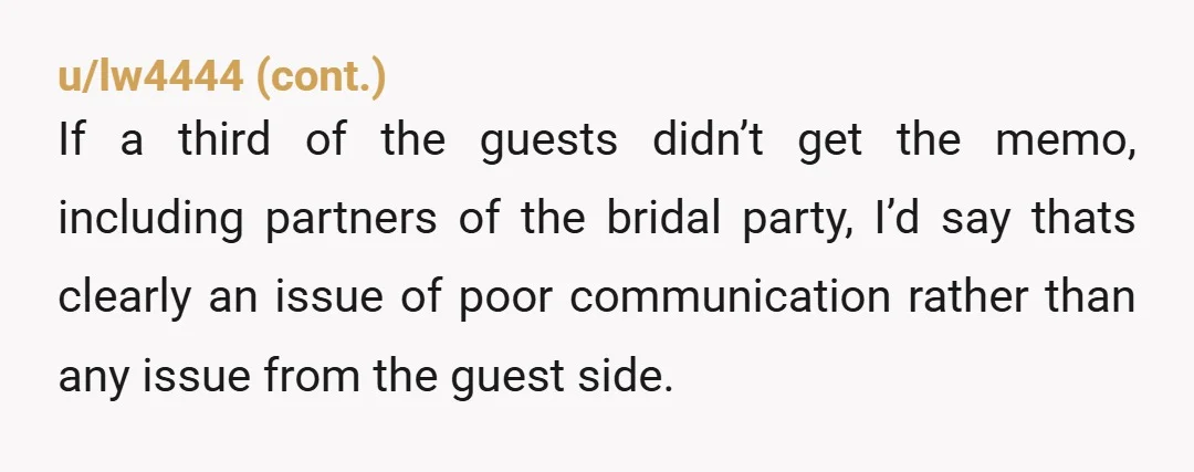 u/ComfyInDots
They'd rather just not include their 'loved' ones in the stupid photo? That's crazy pants bananas.
They certainly made their wedding memorable...