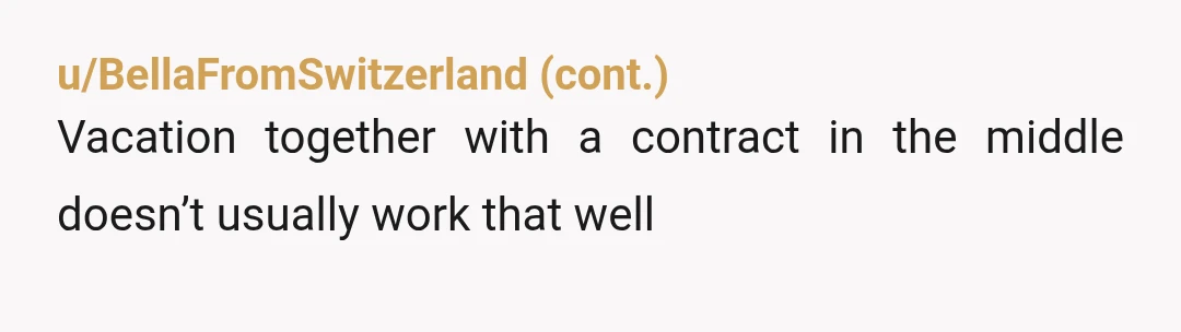 u/BeachinLife1 NTA, this is beyond ridiculous. You've already turned down jobs during that block of time, and IMO it was asking way too much to ask you to do any...