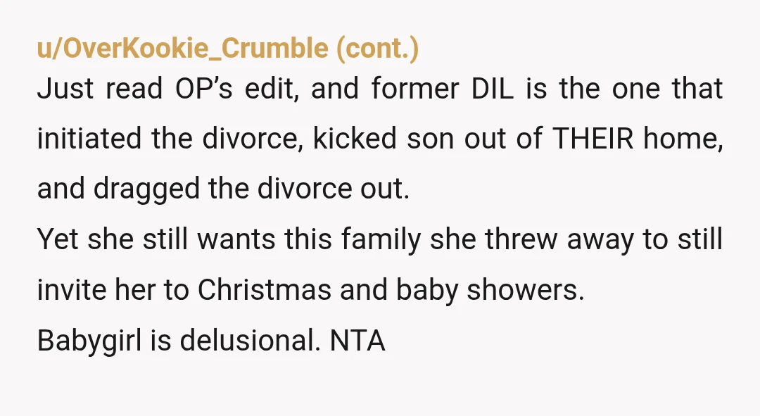 u/ClydeSmithy Sounds like my soon to be ex-wife. She wants to leave me, but is convinced my family is going to be her support system, and they will be to...