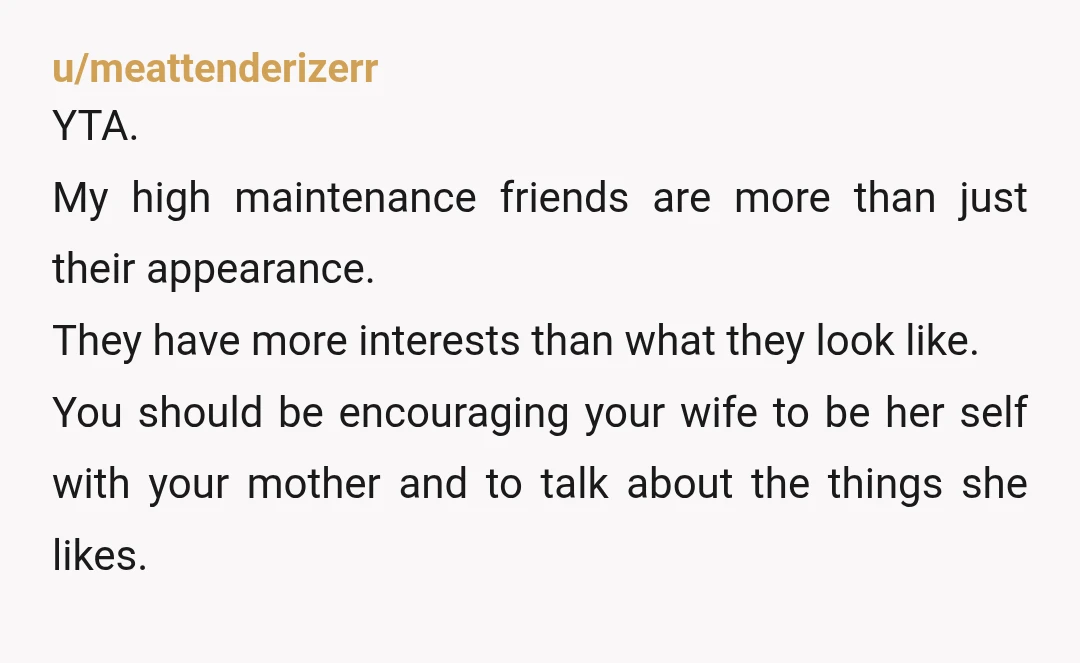 u/shrimpandshooflypie OP, I know you meant well - it’s clear you respect and love your wife very much. But what she needs from you is affirmation - affirmation that she’s...
