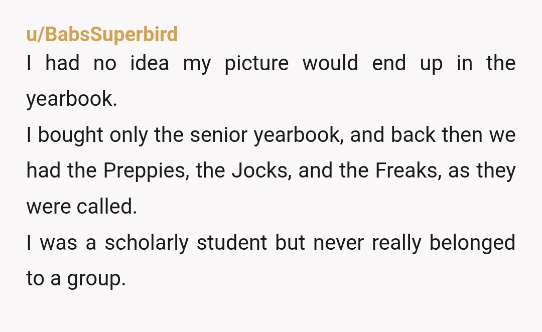 u/TrueLoveEditorial
My mother was upset that the three senior superlatives included "outspoken" for me.
She thought it wasn't complimentary, like "outgoing" would've been. 🤦🏽‍♀️