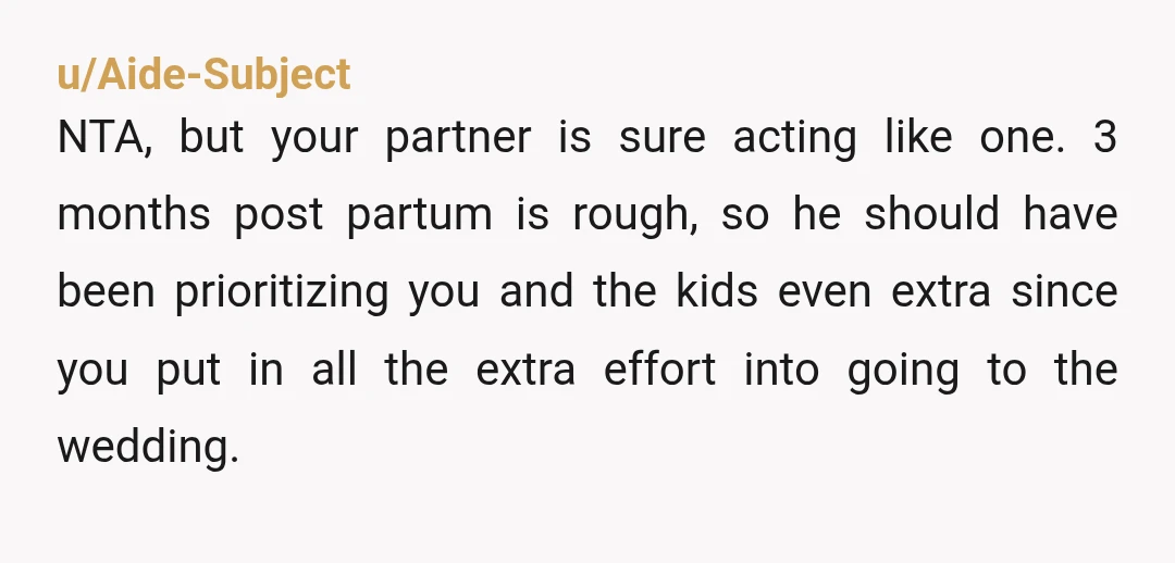 u/FairyCompetent No power could have compelled me to travel three months postpartum with my one and only child, much less also a TODDLER. Why did you go? Is he not...