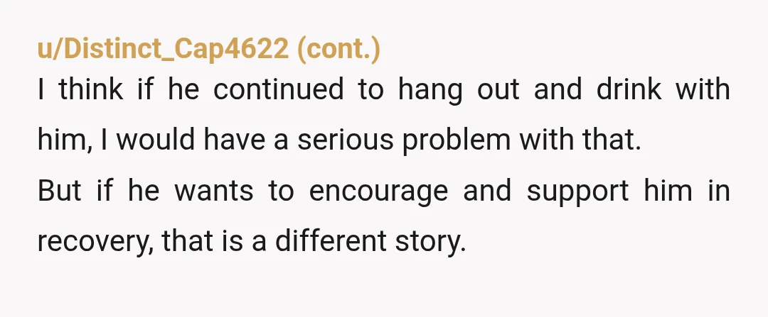 u/No_Goose_7390 NTA. INFO: Has your husband said anything either way about the status of this friendship? Use those communication skills! It's a fair question to ask your husband- How does...