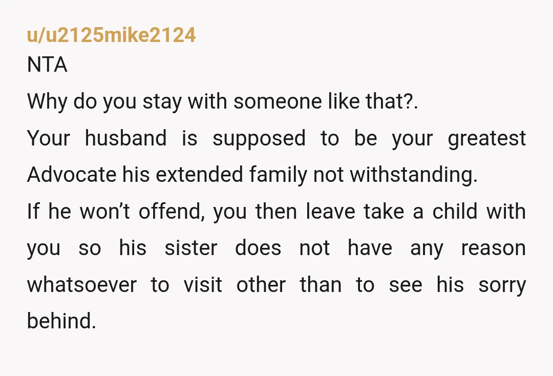 u/gemmygem86
You have a husband problem. By not getting involved he has chosen a side and it’s not yours