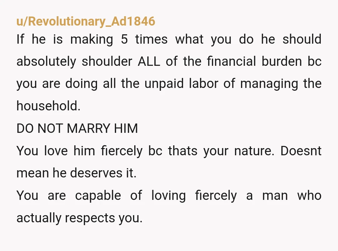 u/Odd-Worth7752 as others have said here this isn't about water. and he's not your partner. not in any real sense, not at all. do you really want to do this...
