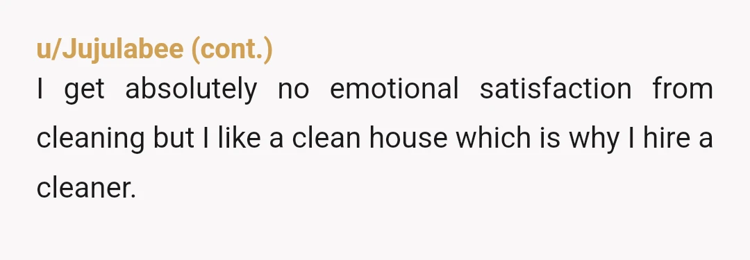 u/bofh000 NTA. To me the “my hands are my career” is non-negotiable. She can do as much of the chores as SHE likes, but you are very right to delegate...