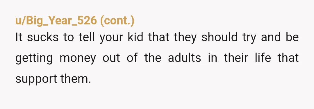 u/monkerry Grew up with parents of my friends like this. Its gross and awkward. This wont be the only instance your" not encouraging " or " invalidating " little Billy....
