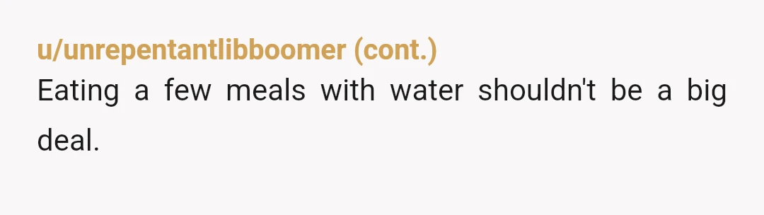 u/JackTradesMasterNone ESH. So, you wouldn't be the AH for ordering something if you were willing to pay for it. He would be the AH for not allowing a grown ass...
