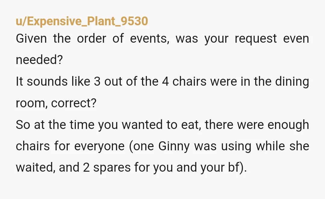 u/StressLvl-0
Sounds like you both need to be more mature and communicate better.