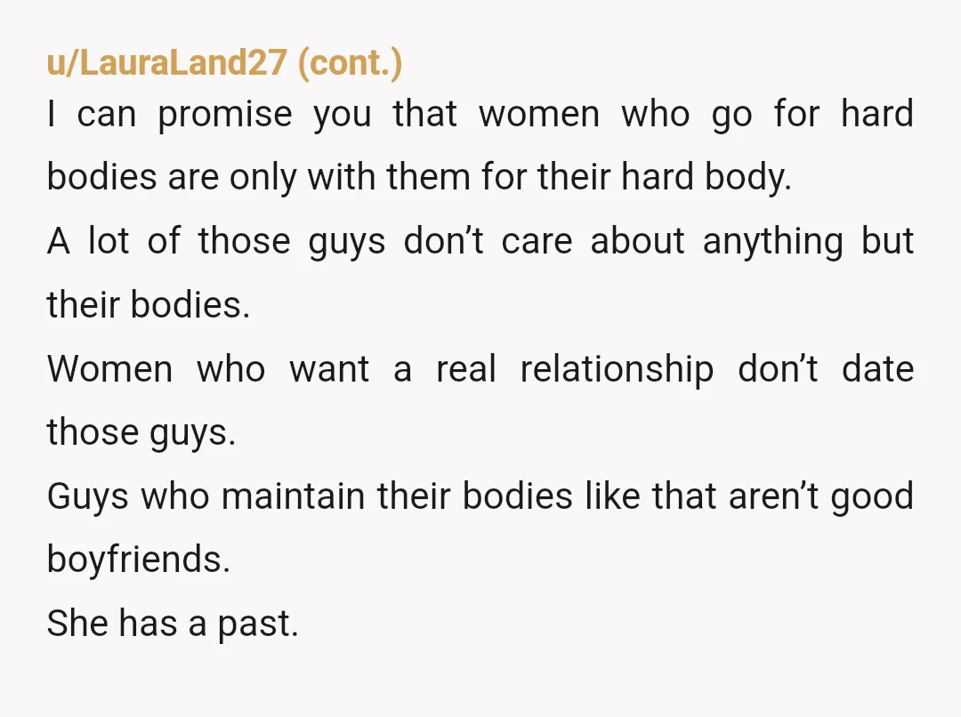 u/GoodnightLondon So, you're upset that dudes she hooked up with in the past are sending unsolicited messages, to which she's responding that she has a boyfriend? And you're upset enough...