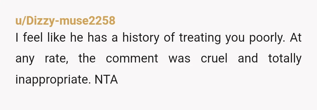 u/FlaxFox
NTA but don't blame his partner. This is between you and him.
