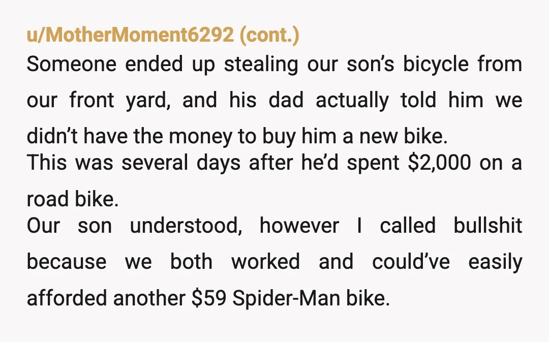 u/IllTemperedOldWoman Go home with the kids. Tell him to get a ride home with his best buddy and you'll talk about whether this marriage is worth it to either of...