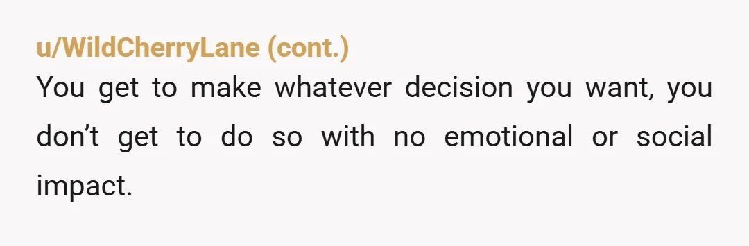 u/Similar_Corner8081
Nah it's your wedding but I can certainly see why they feel excluded.