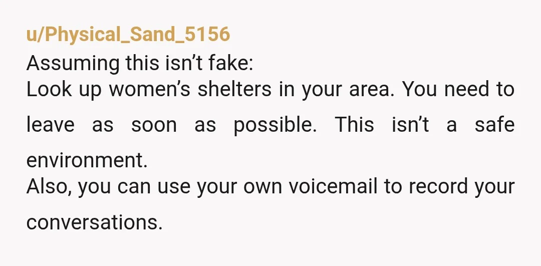 u/thegreymoon
CALL THE POLICE.
Your mother has lost her entire damn mind.
