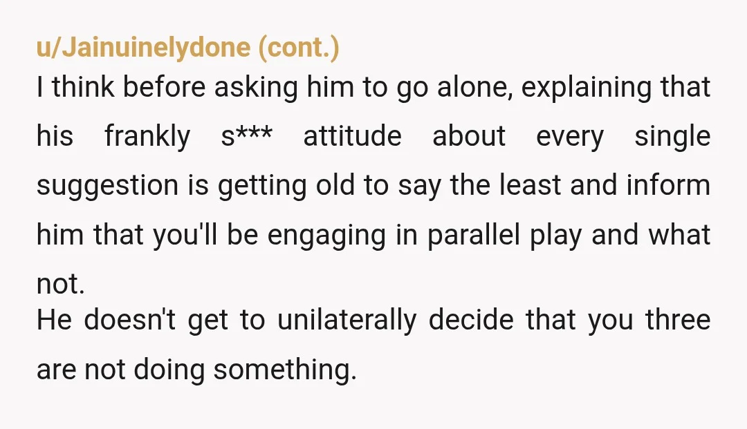 u/IrascibleOnion
Where’s the part where your husband is a great guy? NTA