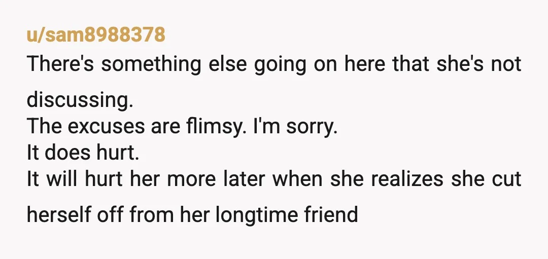 u/Rihie-x-Eddie I am going to say NTA but something has me wondering why she cut contact with you and removed you from social media and everything else with this relationship....