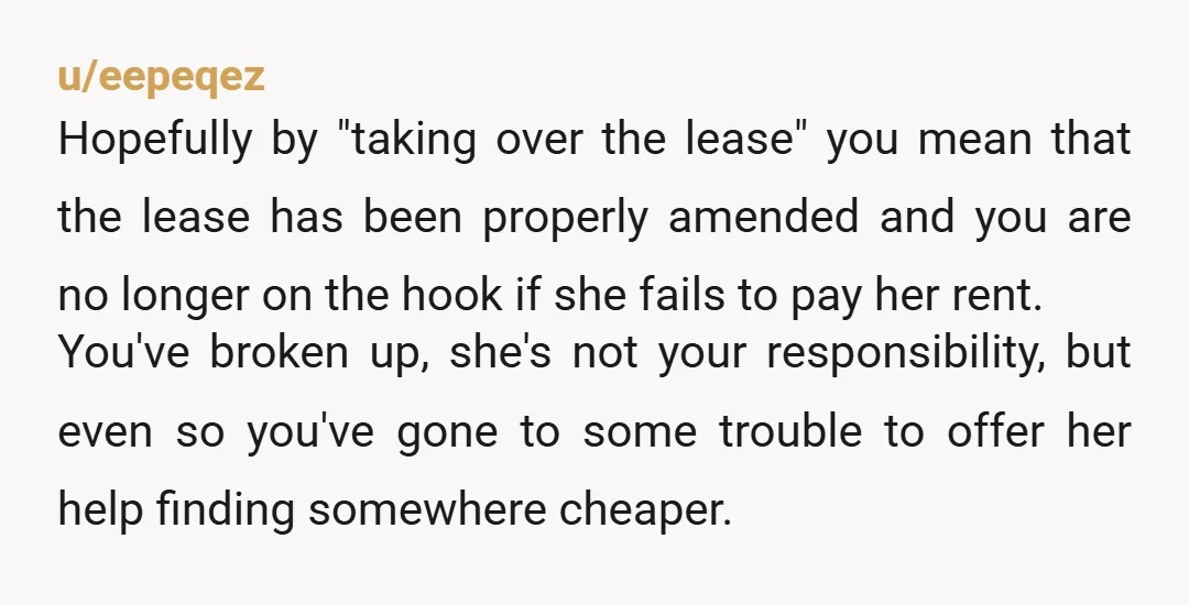 u/sigp226r Sounds to me like she is toxic and cant have a relationship without drama, you offered her many options but she probably thought you were going to bend the...
