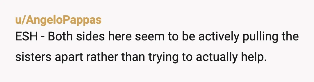u/Intelligent-Deal2449 That's rich of your brother considering the favoritism they have for Ellie is quite clear. That was a real pot calling the kettle black moment. So Ellie is the...