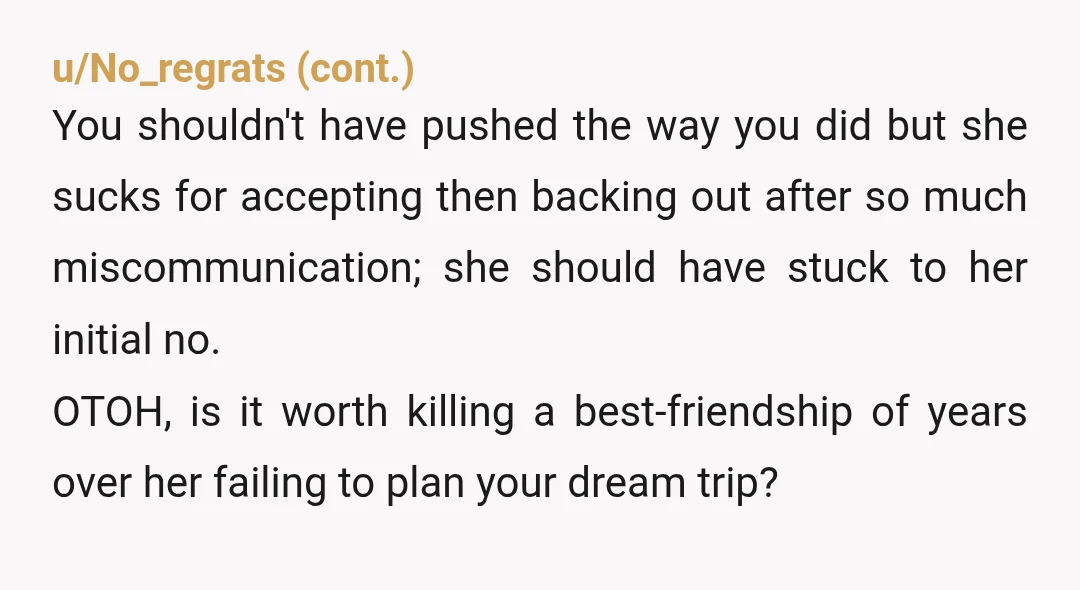 u/Football-Man-1889
Deliberately sabotaging your destination hen do was the last straw… NTA