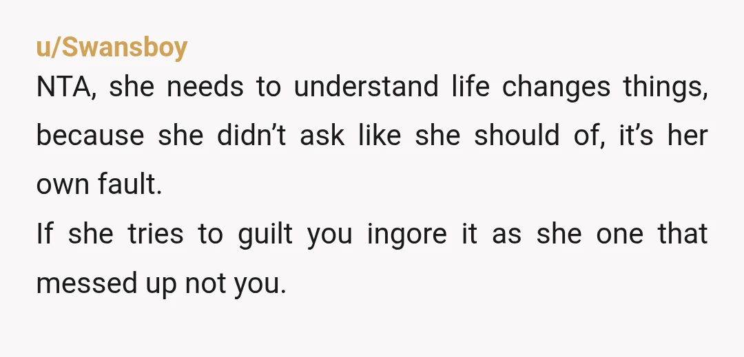 u/Katiew84 Why do you care about your mom’s feelings when she clearly didn’t consider yours? You’re a grown adult- make a decision and realize that your mom can deal with...