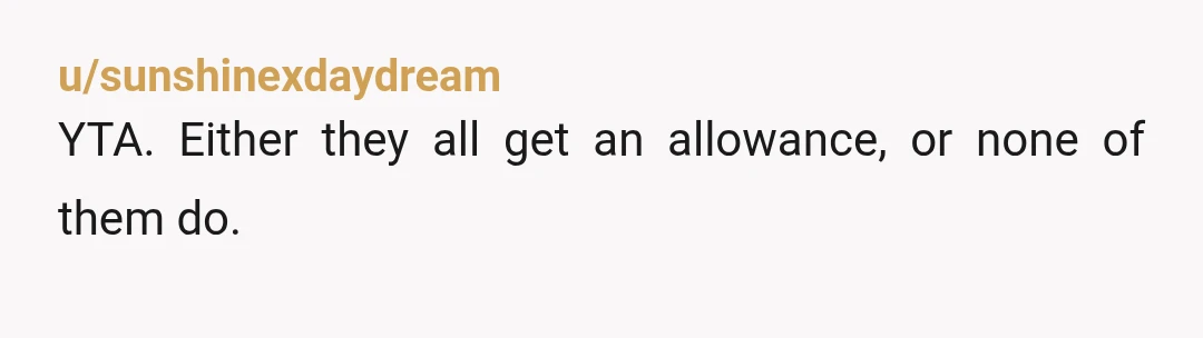 u/One_Astronaut_8523 YTA - So your daughter is punished for being more advanced and pushing/bettering/educating herself? How does throwing money at your kids level the playing field? I hope you don't...