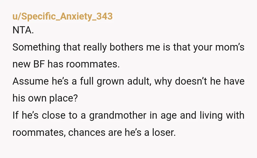 u/AdeptWhereas6379 Hell to the no! Sorry grandma, it’s a no go. There’s no reason for your daughter to stay at some creepy guy’s house two hours away from you when...