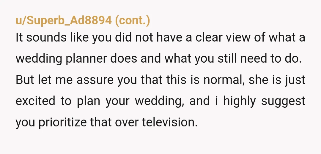 u/Ambitious-Bat237 70 guests isn't intimate. There seems to be a massive difference in what you and your wife want in a wedding, and that you can't communicate about that doesn't...