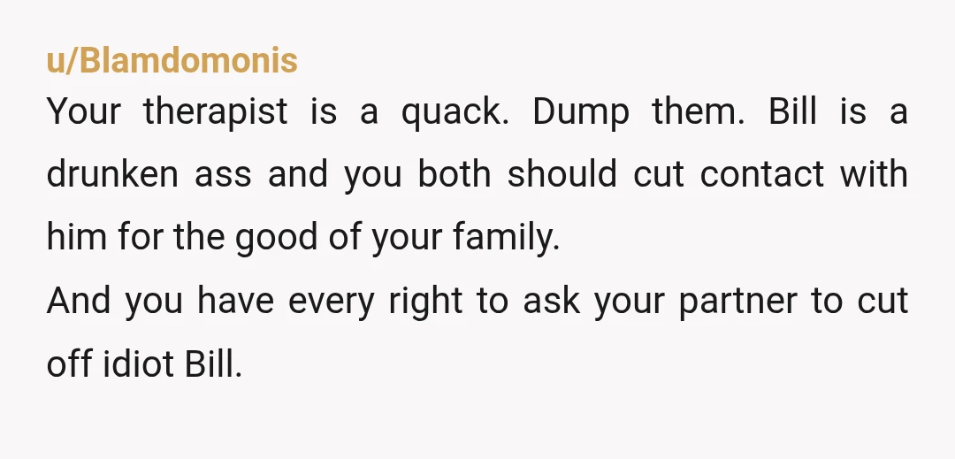 u/Background-Bee1271
Does your partner want to end the friendship? Is he defending his friend?
