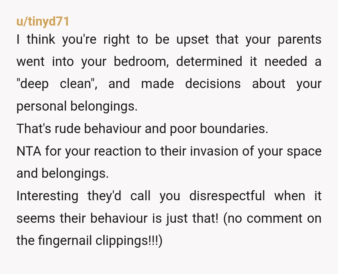 u/OneCraftyBird You have not been struggling with your mental health "recently," hon. When you started saving your fingernails, that was an alarm bell going off. Your mom was wrong to...